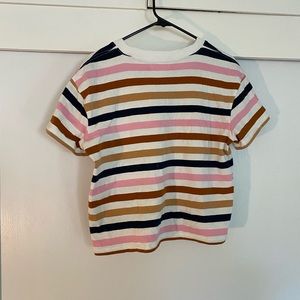 Madewell Beatrice Stripe Easy Crop Tee